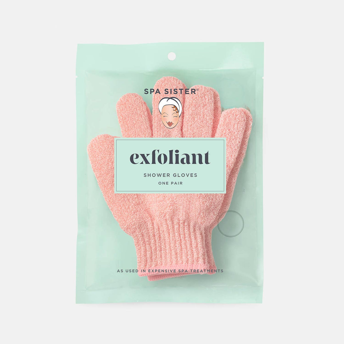 Exfoliating Spa Gloves: Pink