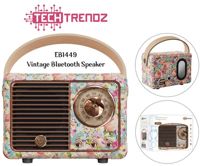 Floral Vintage Bluetooth Speaker