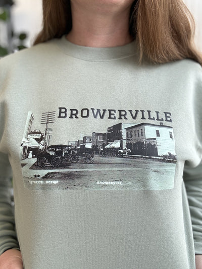 Browerville Green Crewneck Sweatshirt