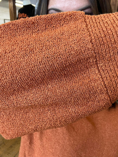 Rust Lightweight Knit Sweater