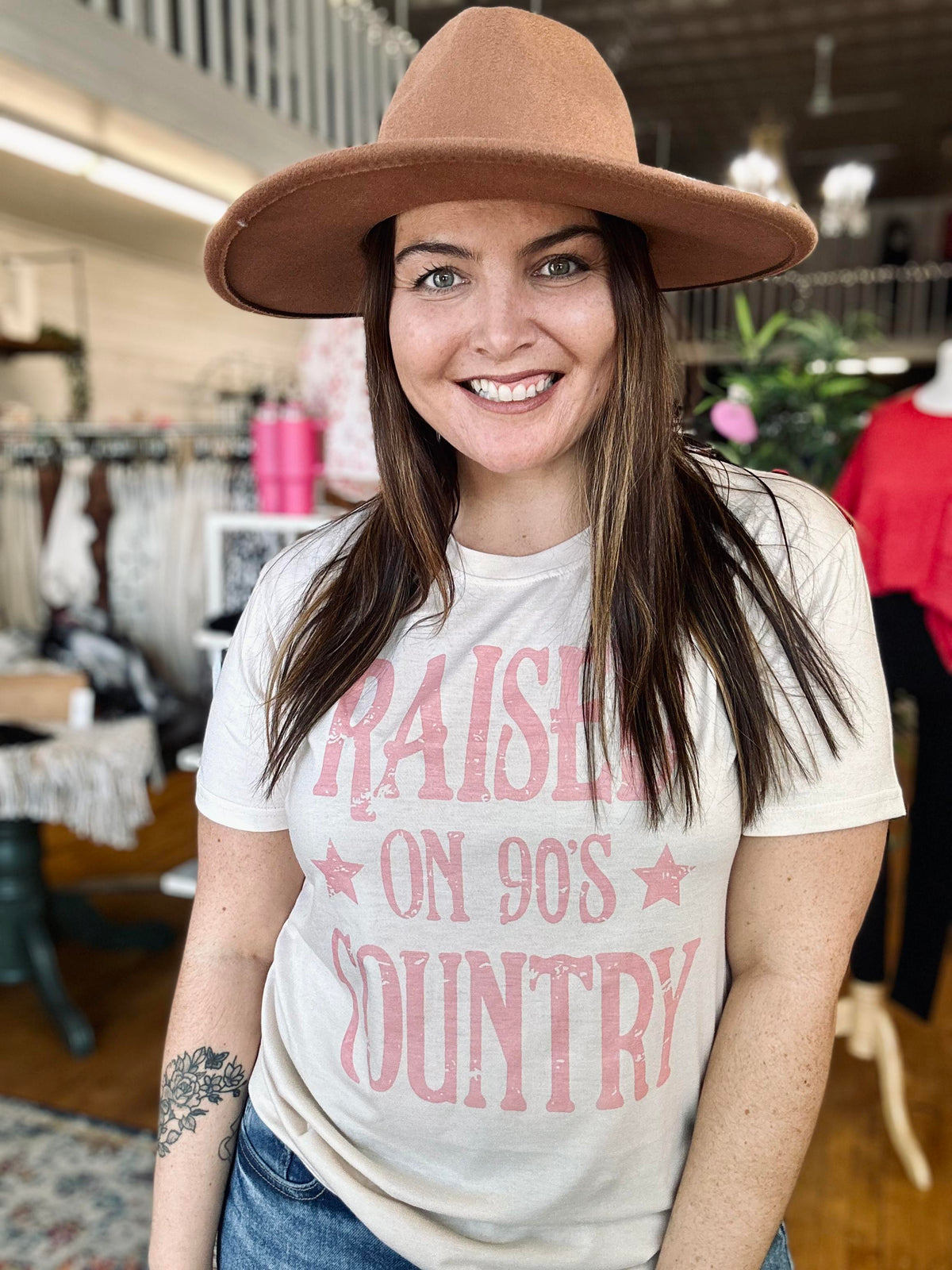 Raised on 90's Country Graphic Tee - Plus