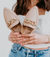Beige Backless Mules with Gold Chain Detail-Rollasole