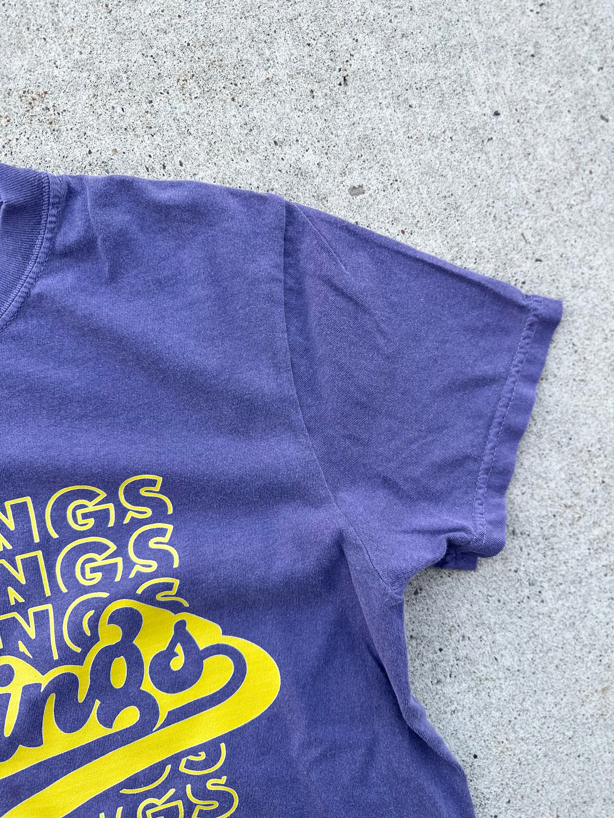 Vintage Style Purple Vikings Graphic T Shirt