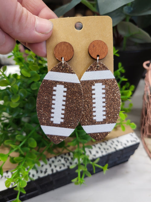 Football Drop Earrings