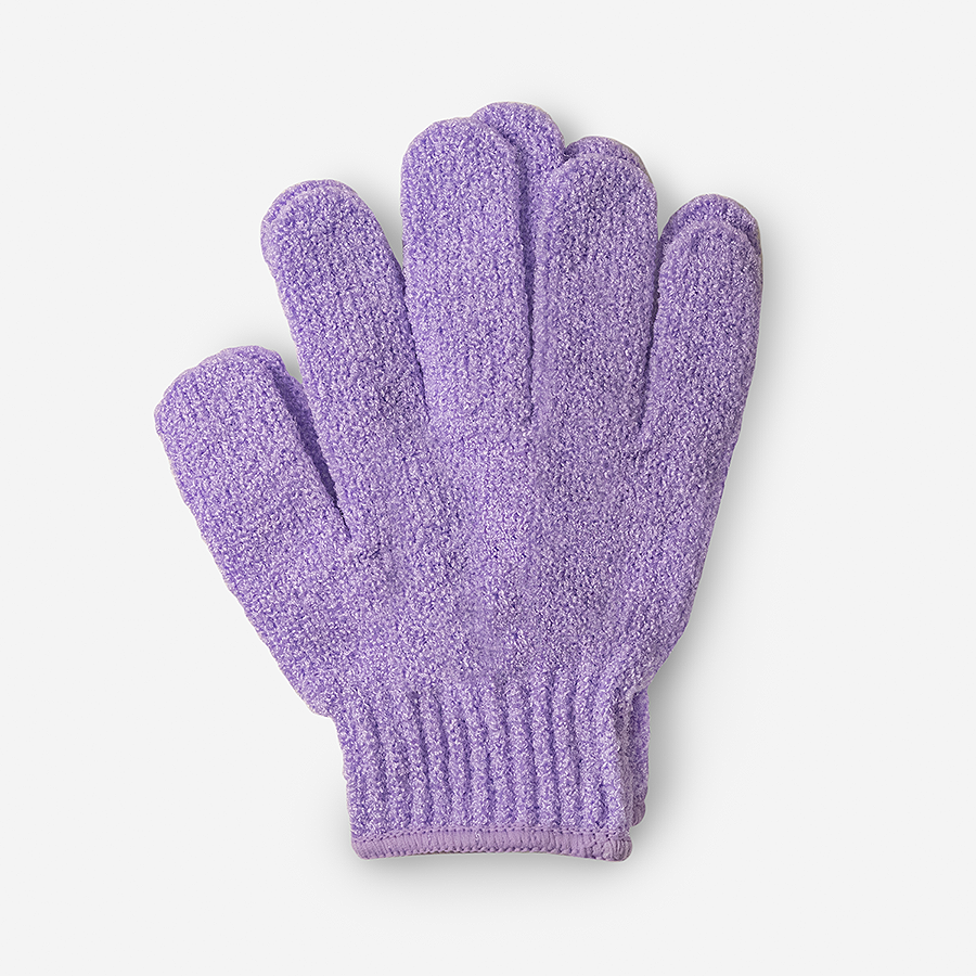 Exfoliating Spa Gloves: Purple