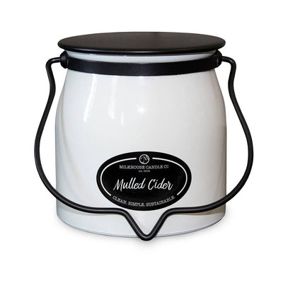 16 oz Butter Jar Soy Candle: Mulled Cider, by Milkhouse