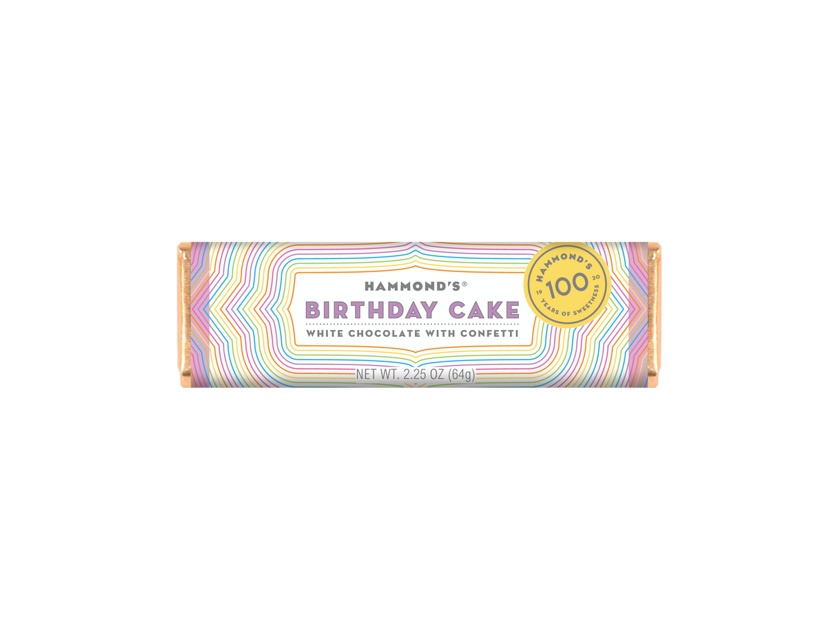Birthday Cake White Chocolate Bar 2.25oz