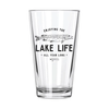 Lake Life: Fishing Pint Glass