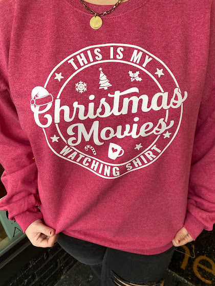 Christmas Movies Sweatshirt-Plus