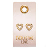 Stud Earrings - Everlasting Love - Heart