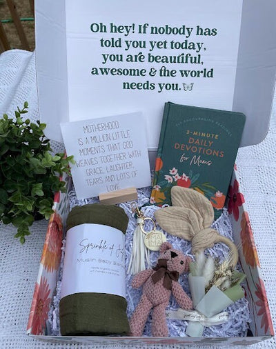 Box of Joy Motherhood Gift Box, New Mom Giftbox, Mom and Baby Neutral Gift, Expectant Mom Gift, Baby Shower Gift, Girl or Boy Gift, Mama