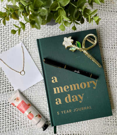 Memory a Day Journal Gift Box Thinking of You, Gift for Mom, Shippable Gift, Just Because, Get Well, Cancer, Friend, Hard Times, Sympathy