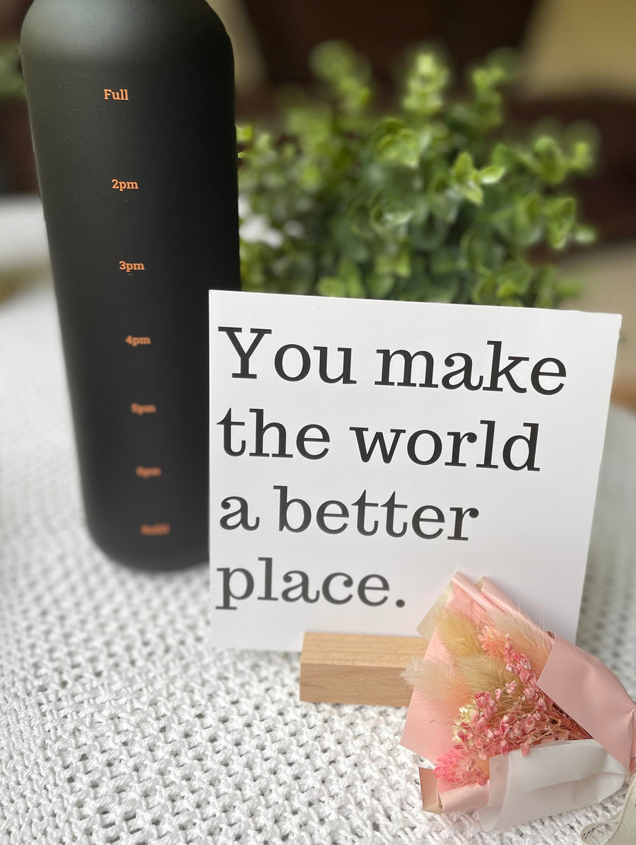 You Make The World A Better Place Deluxe Gift Spa Box, BFF, Gift for Woman, Mom Gift, Teacher gift, Appreciation gift, employee gift, teen