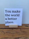 You Make The World A Better Place Gift Spa Box 2, BFF, Gift for Woman, Mom Gift, Teacher gift, Appreciation gift, employee gift, teen, bday